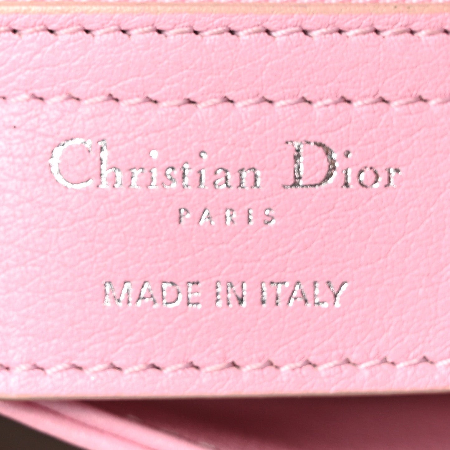 Christian Dior Calfskin Large Diorling Rose Candy