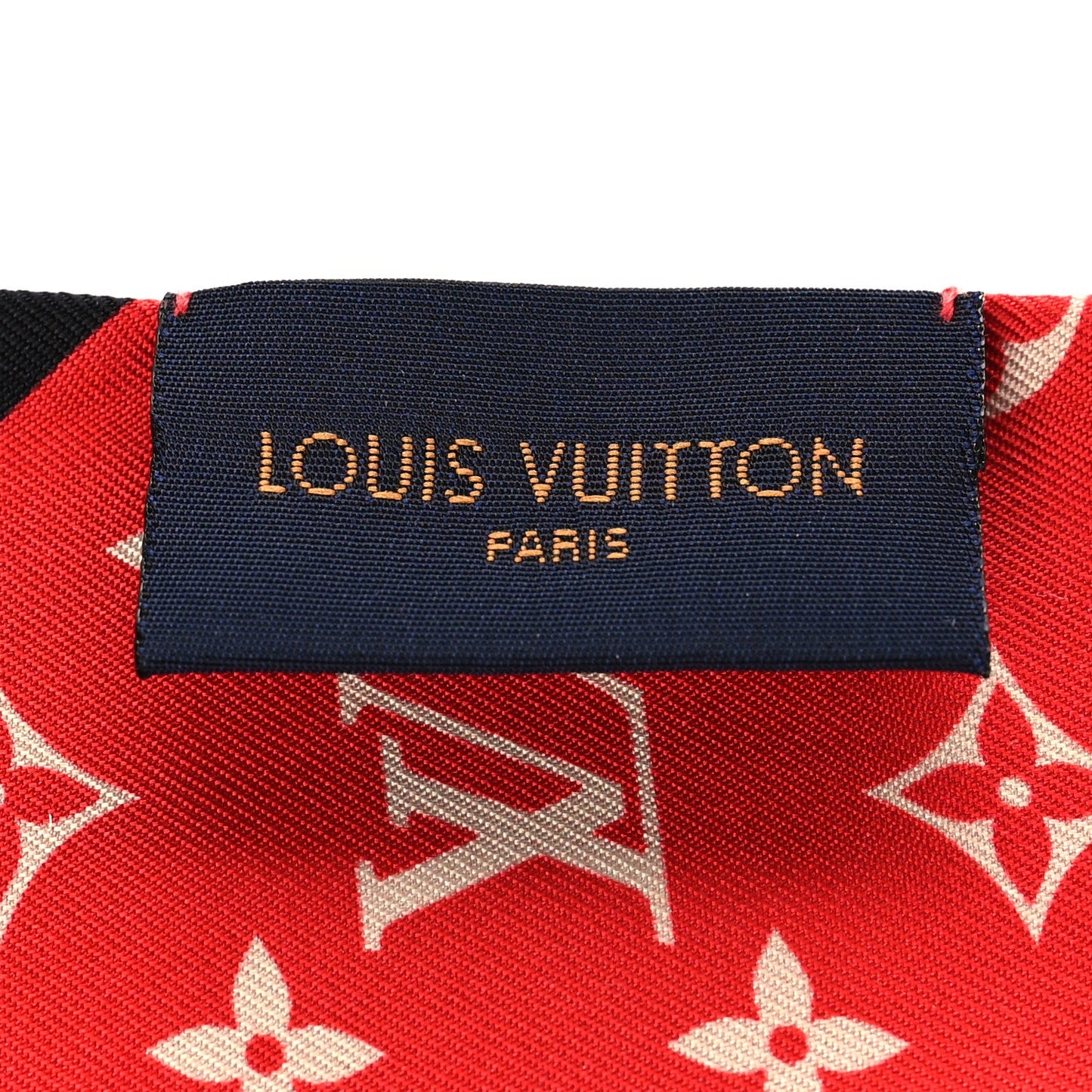 Louis Vuitton Silk Monogram Tribute To Chapeau BB Bandeau Red