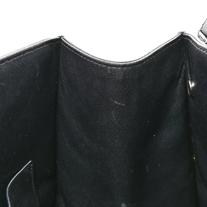 Christian Dior Grained Calfskin Large Diorever Flap Black