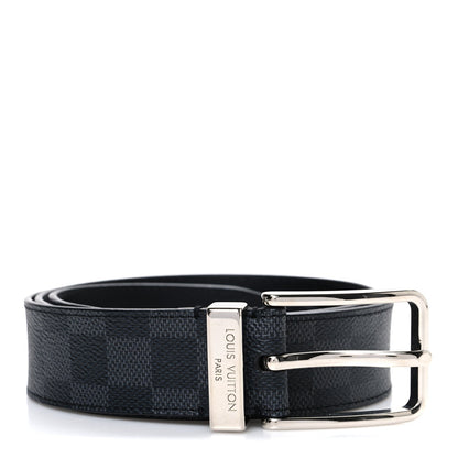 Louis Vuitton Damier Cobalt 35mm Pont Neuf Belt