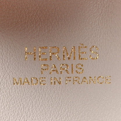 Hermes Veau Sikkim Double Sens 36 Reversible Tote Turquoise Gris Perle