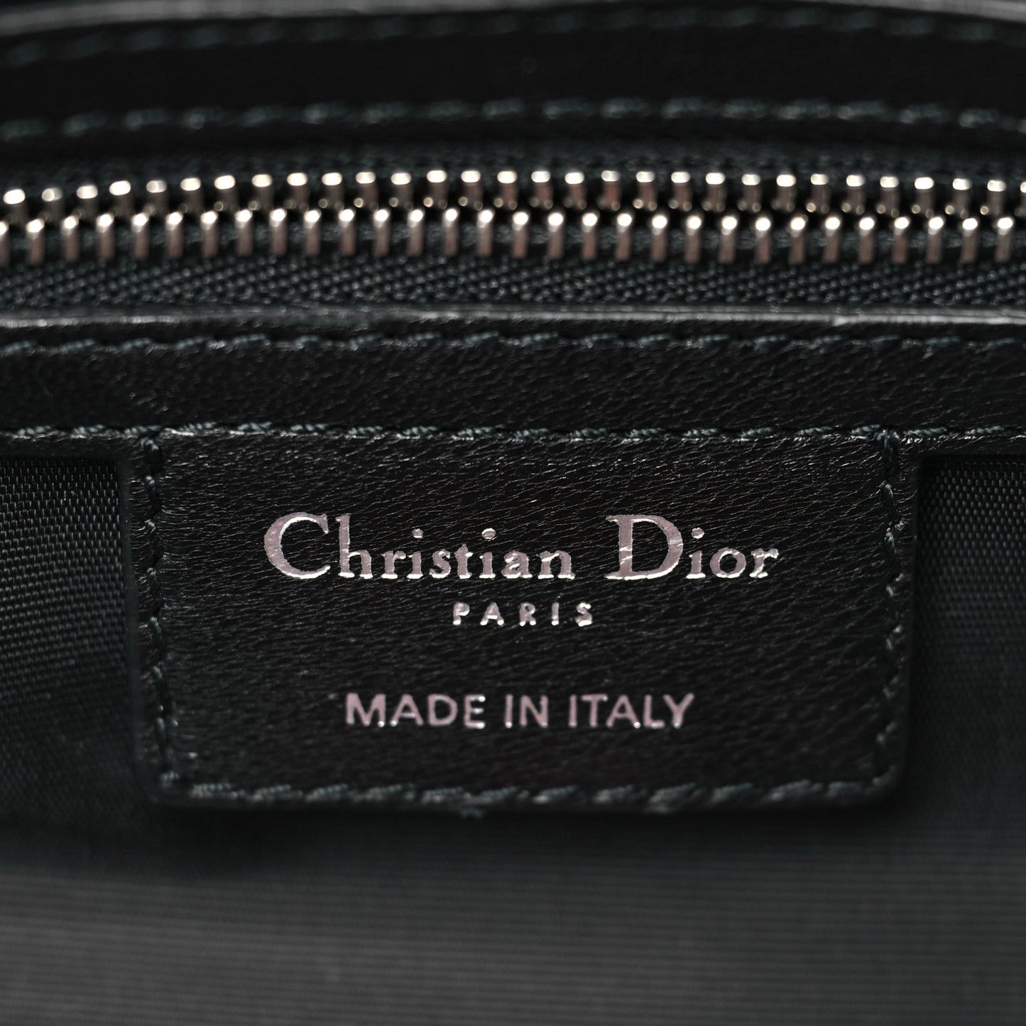 Christian Dior Lambskin Cannage Medium Granville Tote Black