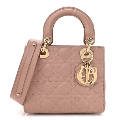 Christian Dior Lambskin Cannage Small My ABCDior Lady Dior Fard