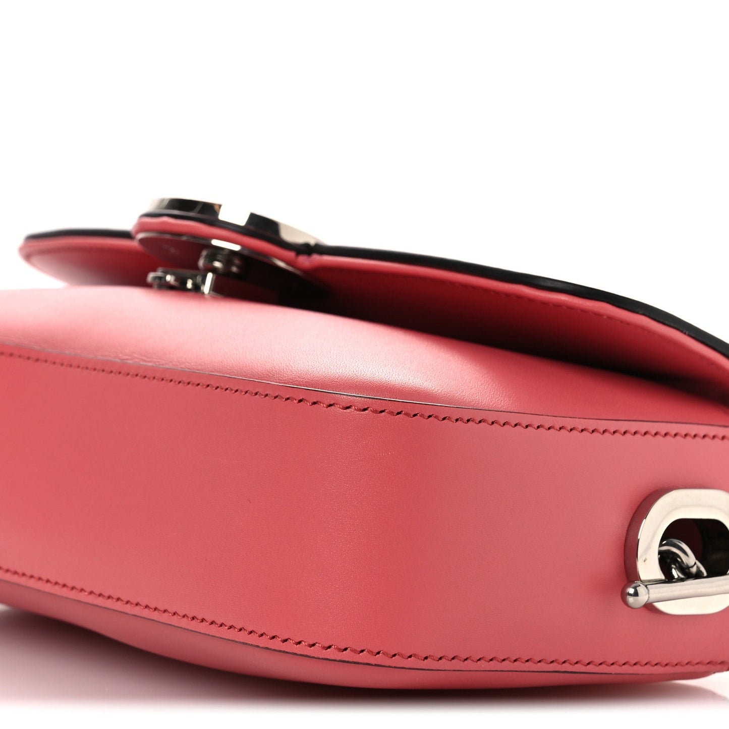Gucci Senna Calfskin Petite GG Top Handle Shoulder Bag Pink