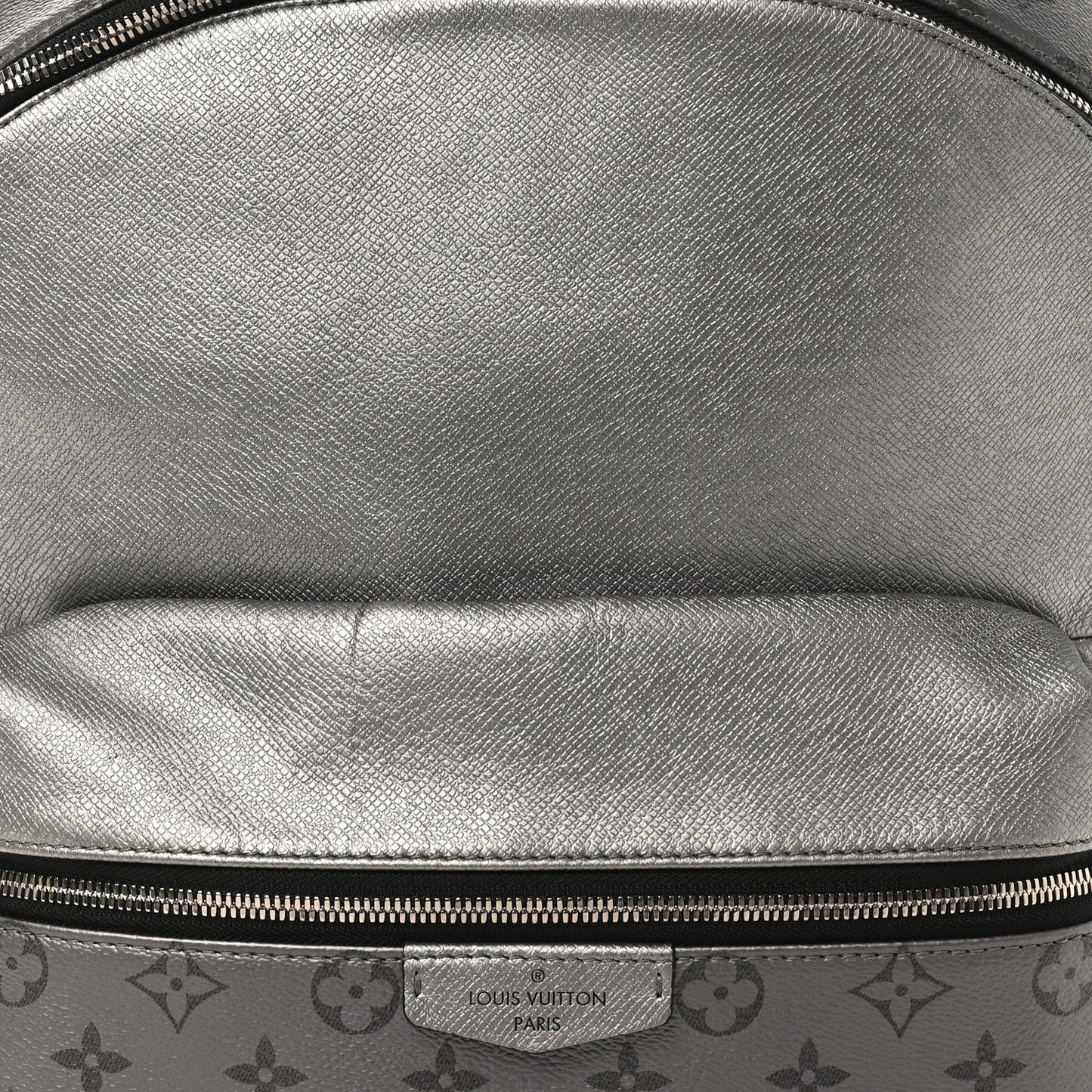 Louis Vuitton Monogram Taiga Discovery Backpack PM Silver