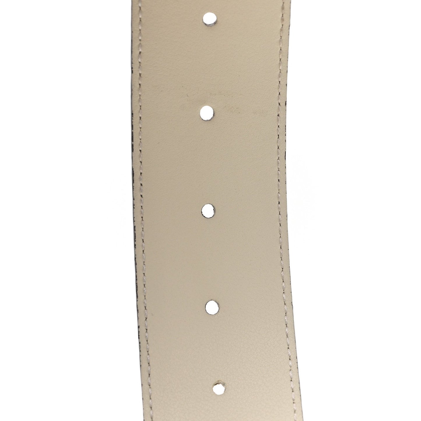Gucci Calfskin Double G 40mm Belt 85 34 Mystic White