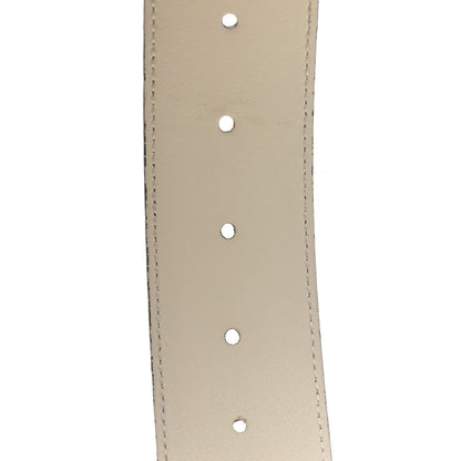 Gucci Calfskin Double G 40mm Belt 85 34 Mystic White
