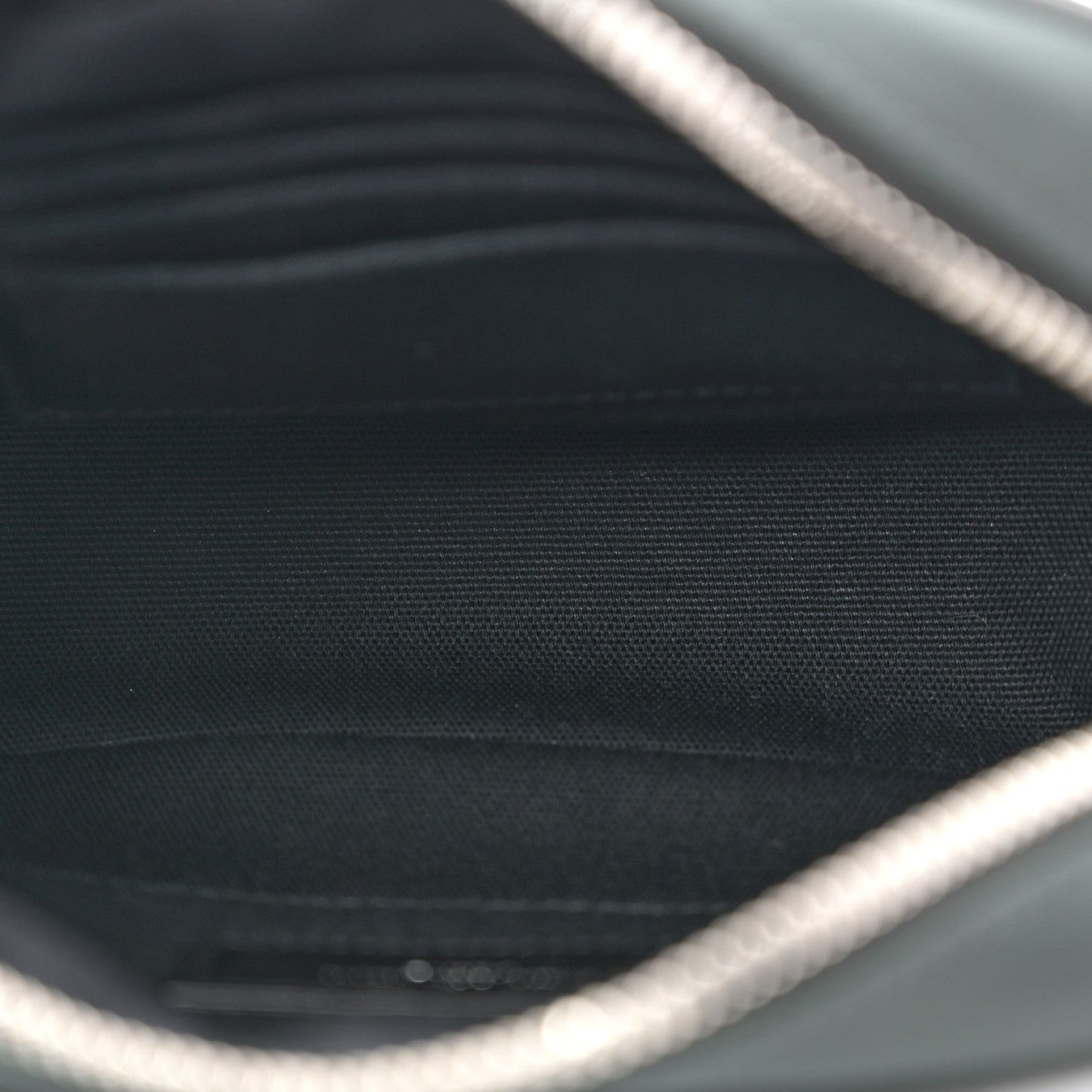 Saint Laurent Lambskin Nylon Small Camp Camera Bag Dark Green