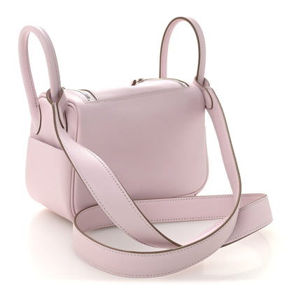 Hermes Swift Verso Mini Lindy 20 Mauve Pale Gold
