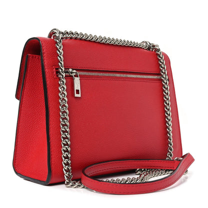 Louis Vuitton Soft Calfskin My Lockme Chain Bag BB Poppy