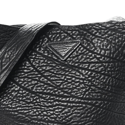 Prada Full Grain Calfskin Shoulder Bag Black