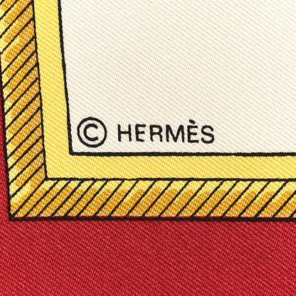 Hermes Silk Les Voitures A Transformation Scarf 90
