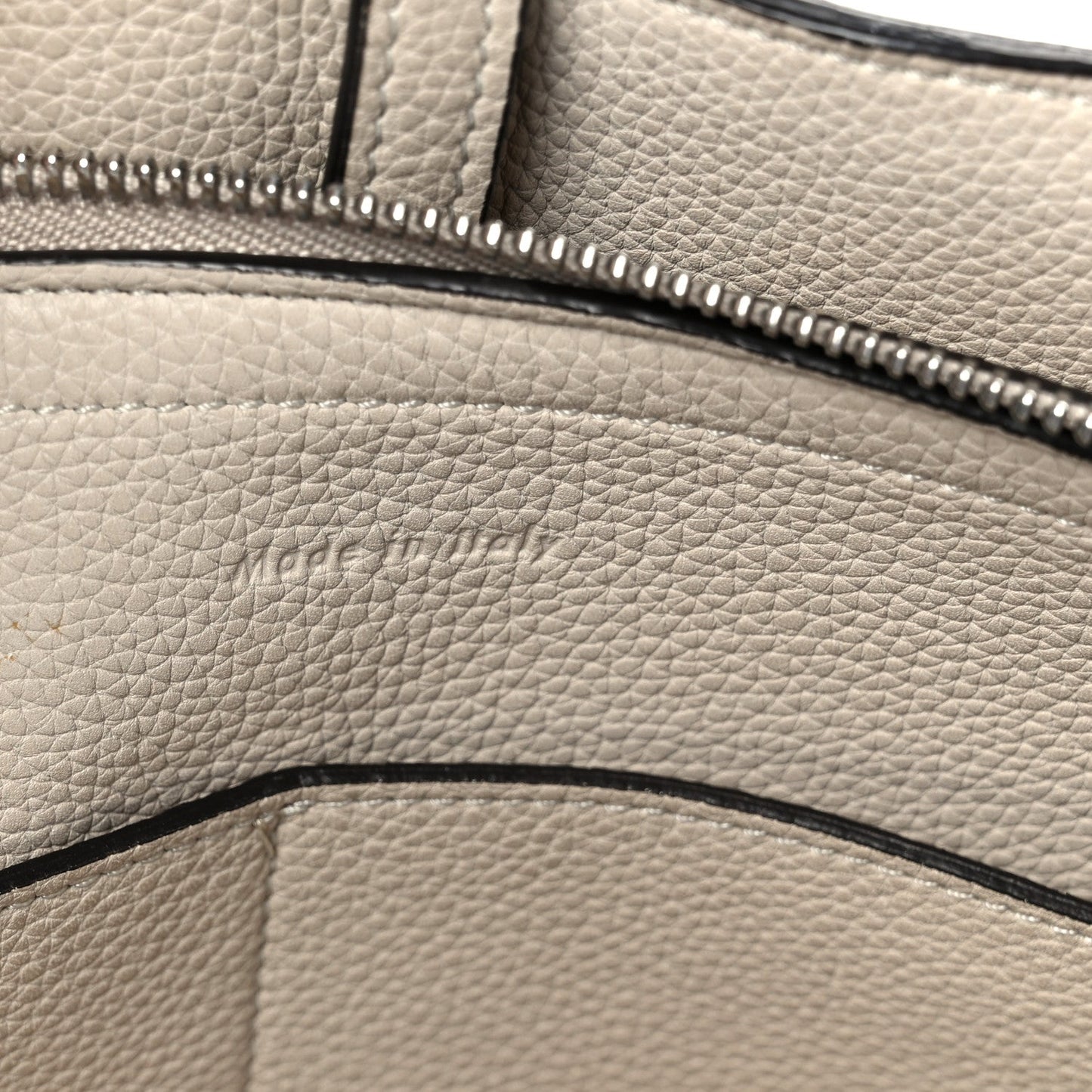 Celine Baby Grained Calfskin Medium Tri-Fold Bag Powder
