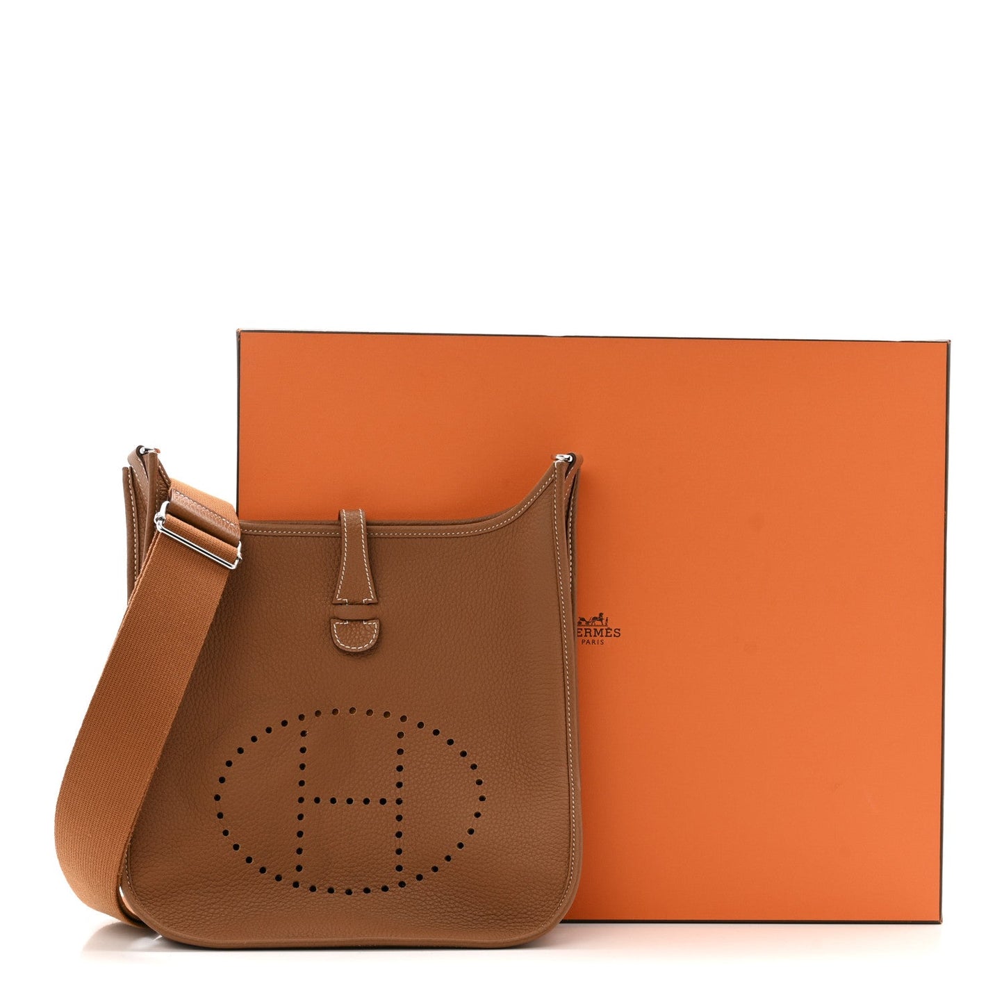 Hermes Taurillon Clemence EVELYNE III PM Gold