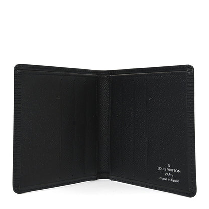 Louis Vuitton Epi 6 Card Billfold Wallet Black