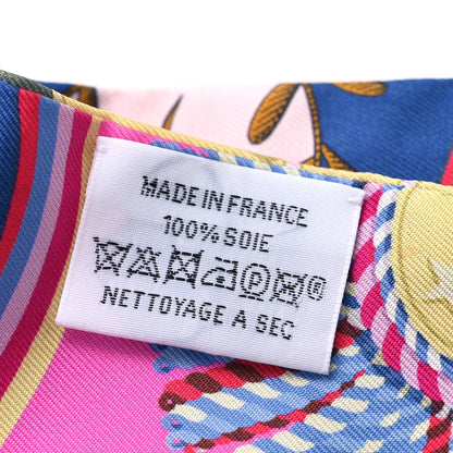 Hermes Silk Epaulettes De Gala Twilly Vert Amande Rose