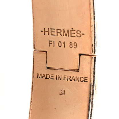 Hermes Enamel Narrow Clic Clac H Bracelet GM Craie