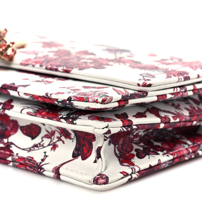 Christian Dior Calfskin Le Coeur Des Papillons Mini My Dior Bag White Multicolor