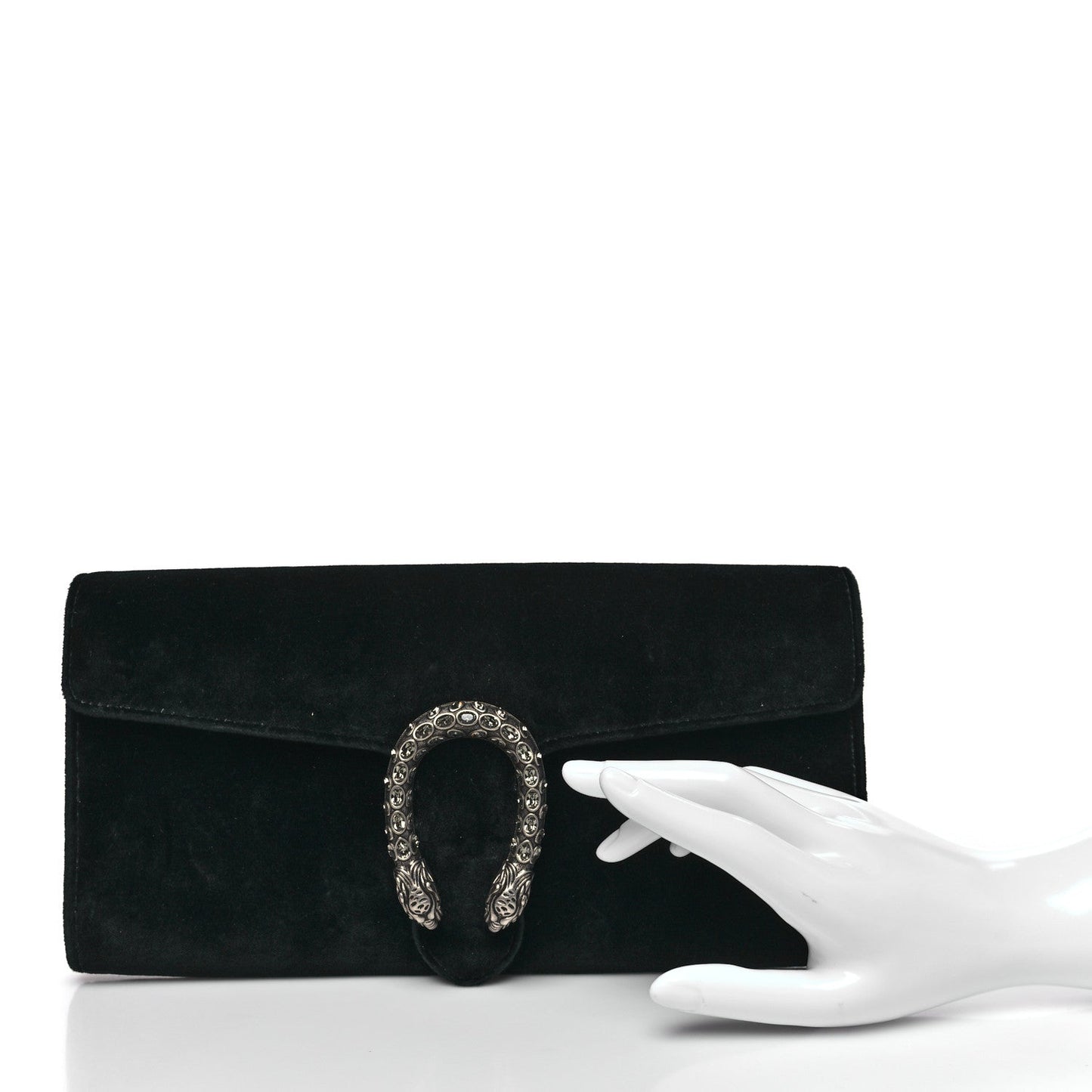 Gucci Velvet Dionysus Clutch Black