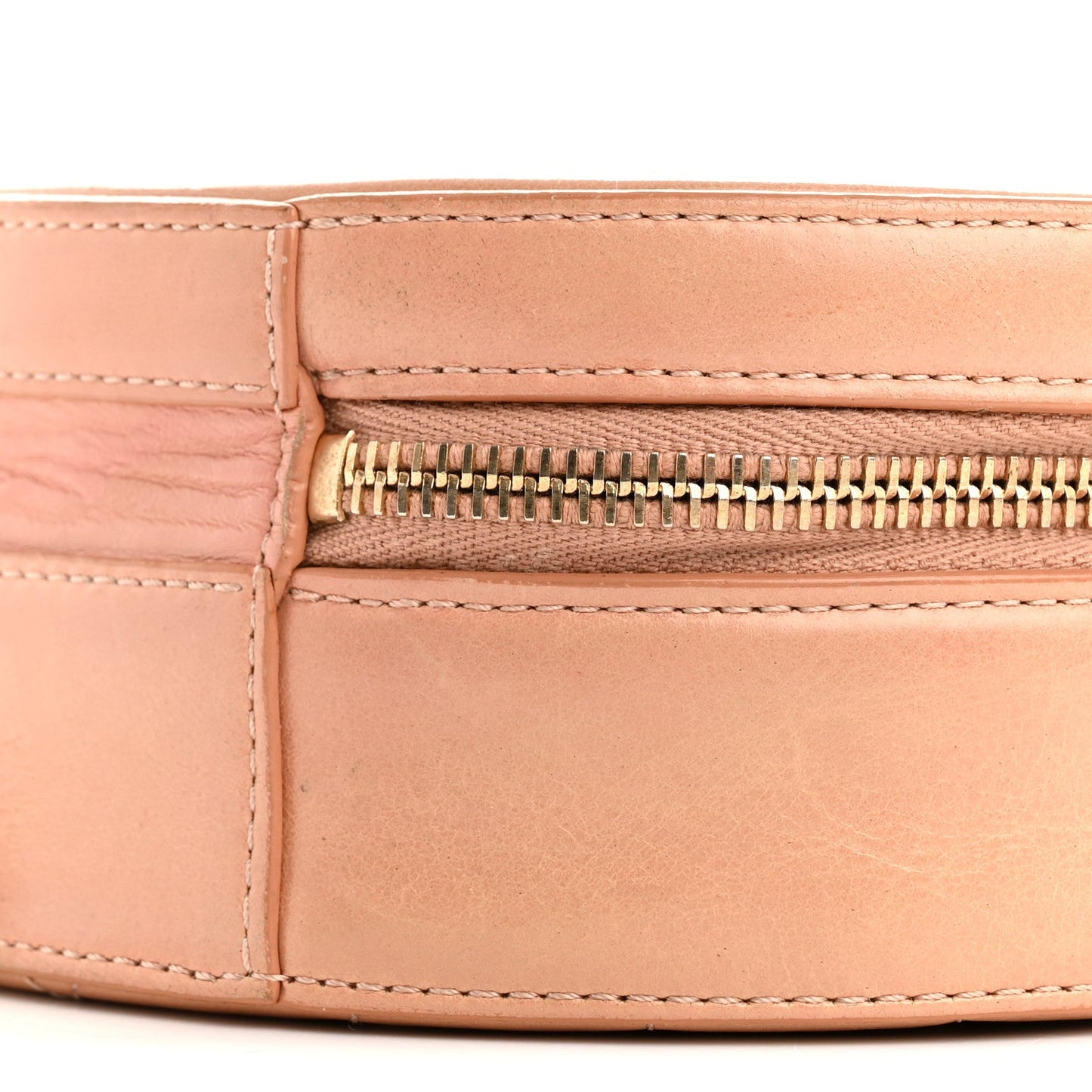 Chanel Glazed Calfskin Round As Earth Evening Bag Beige
