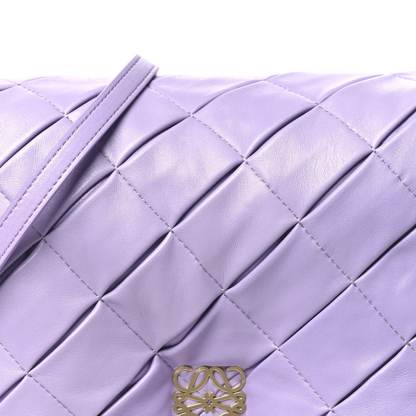 Loewe Lambskin Pleated Goya Puffer Bag Light Mauve
