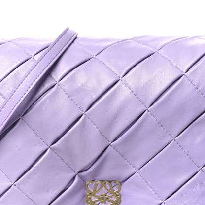 Loewe Lambskin Pleated Goya Puffer Bag Light Mauve