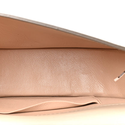 Chloe Calfskin Lambskin Quilted Studded Nile Bracelet Minaudiere Bag Pastel Grey