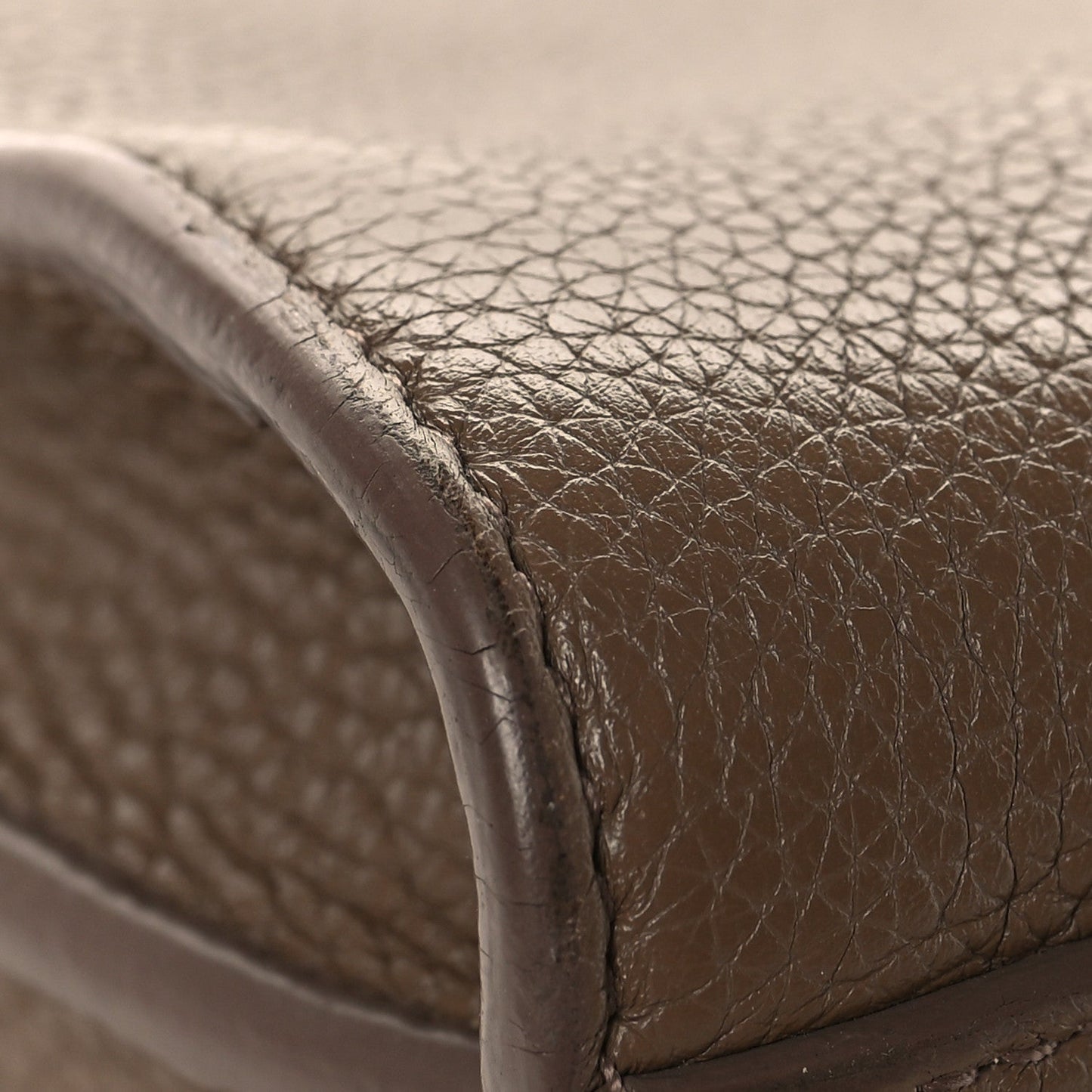 Saint Laurent Grained Calfskin Baby Sac De Jour Souple Taupe
