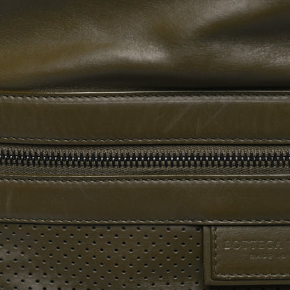 Bottega Veneta Nappa Perforated Leggero Drawstring Backpack Mustard