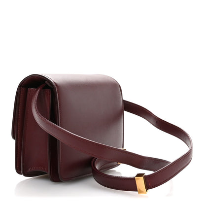 Celine Box Calfskin Small Classic Box Flap Bag Burgundy