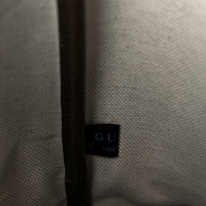 Gucci GG Supreme Monogram Textured Calfskin Small Ophidia Shoulder Tote Bag Beige Ebony New Acero