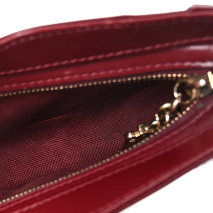 Gucci Calfskin Mini Moon Side Shoulder Bag Rosso Ancora
