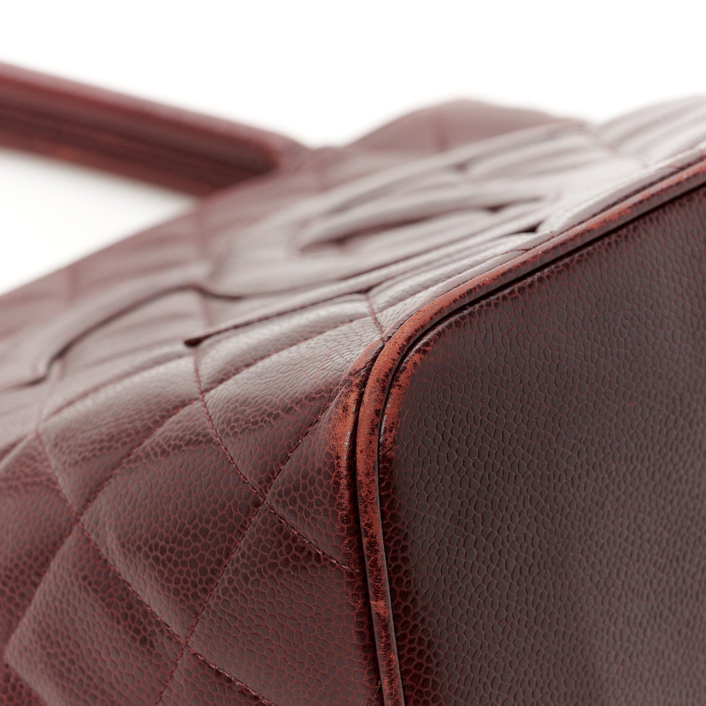 Chanel Caviar Quilted Medallion Tote Bordeaux