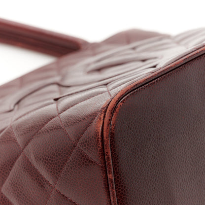 Chanel Caviar Quilted Medallion Tote Bordeaux