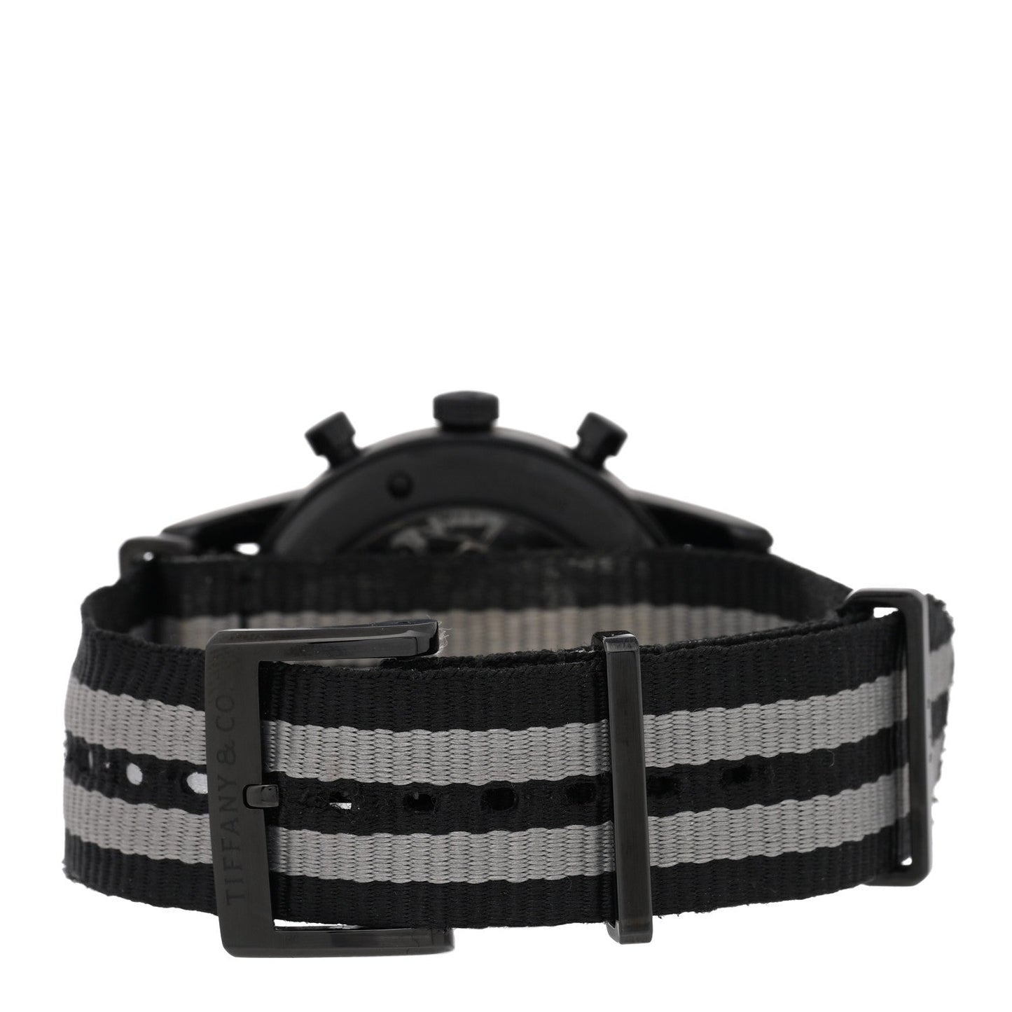 Tiffany DLC Stainless Steel Nylon 40mm CT60 Automatic Watch Black