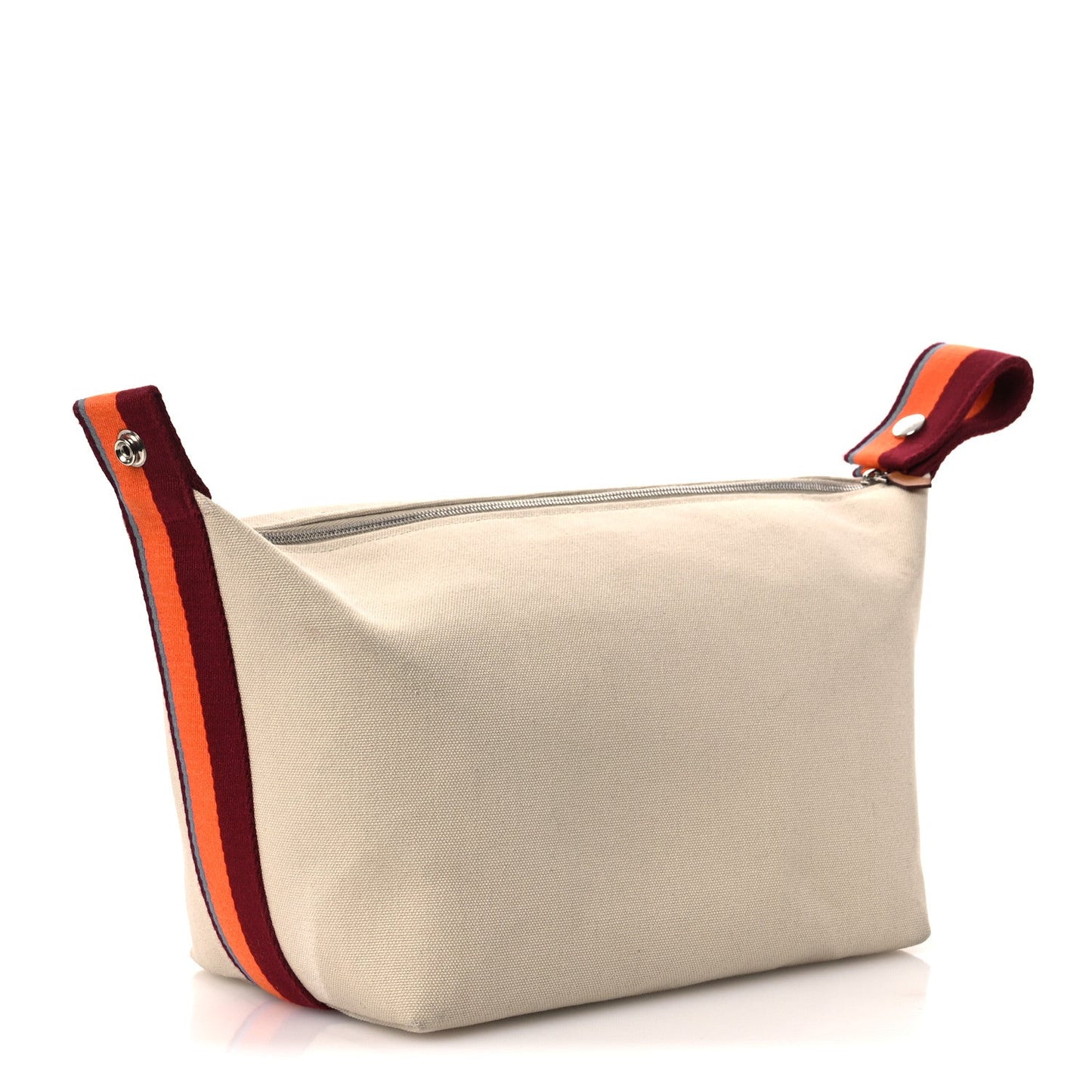 Hermes Cotton Canvas H Pavillon Large Bride-A-Brac Pouch Naturel
