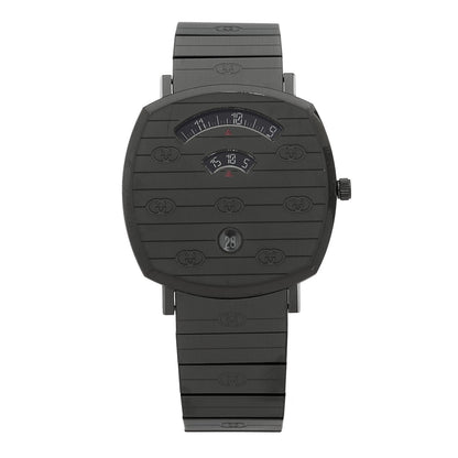 Gucci PVD Stainless Steel 38mm Grip Quartz Watch Black
