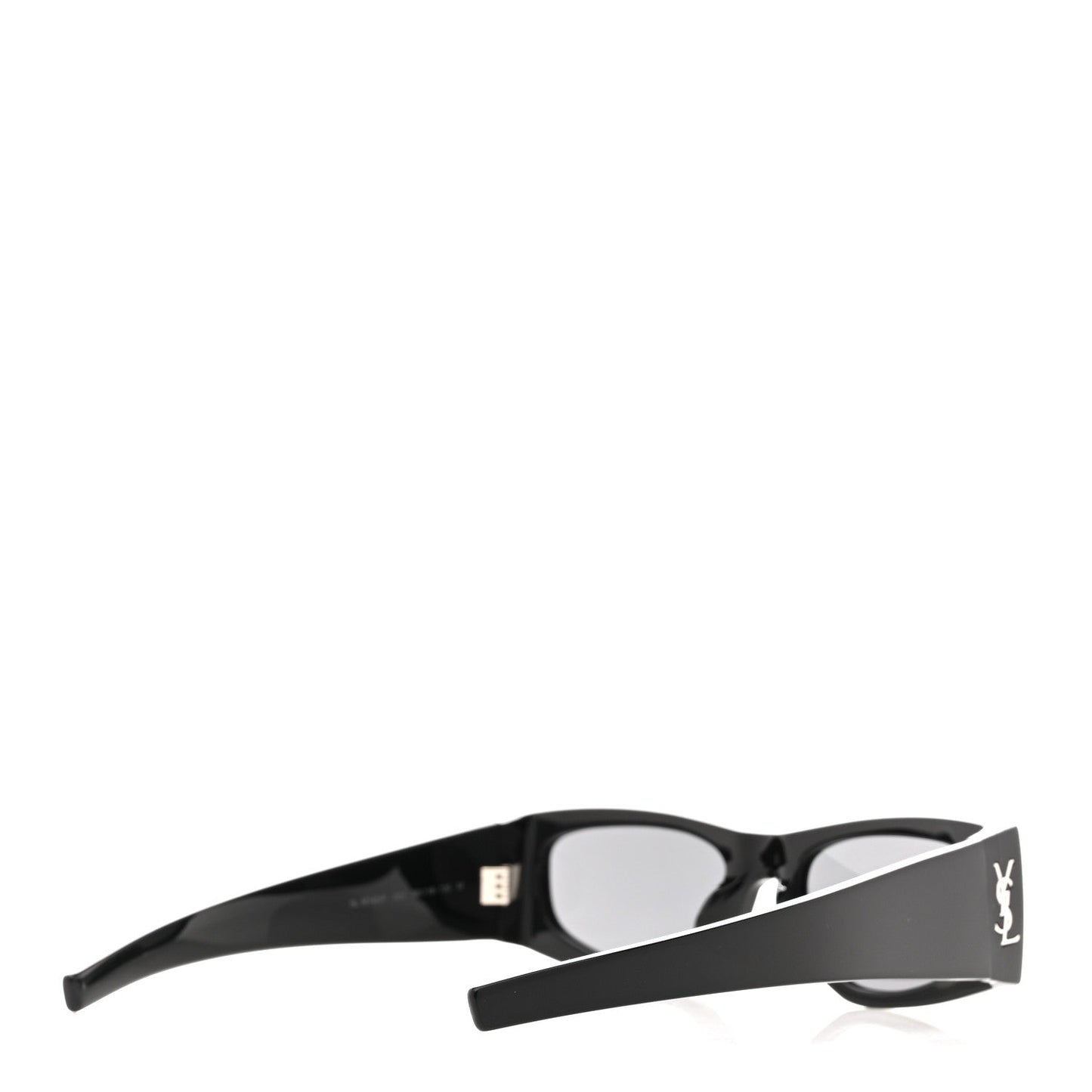 Saint Laurent Acetate Rectangle SL M140/F Sunglasses Black