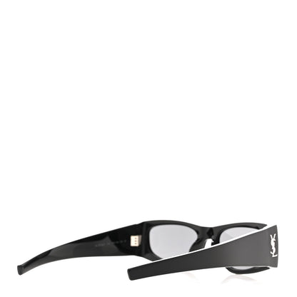 Saint Laurent Acetate Rectangle SL M140/F Sunglasses Black