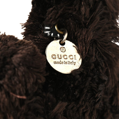 Gucci GG Supreme Monogram Lulu French Poodle Bag Charm Brown