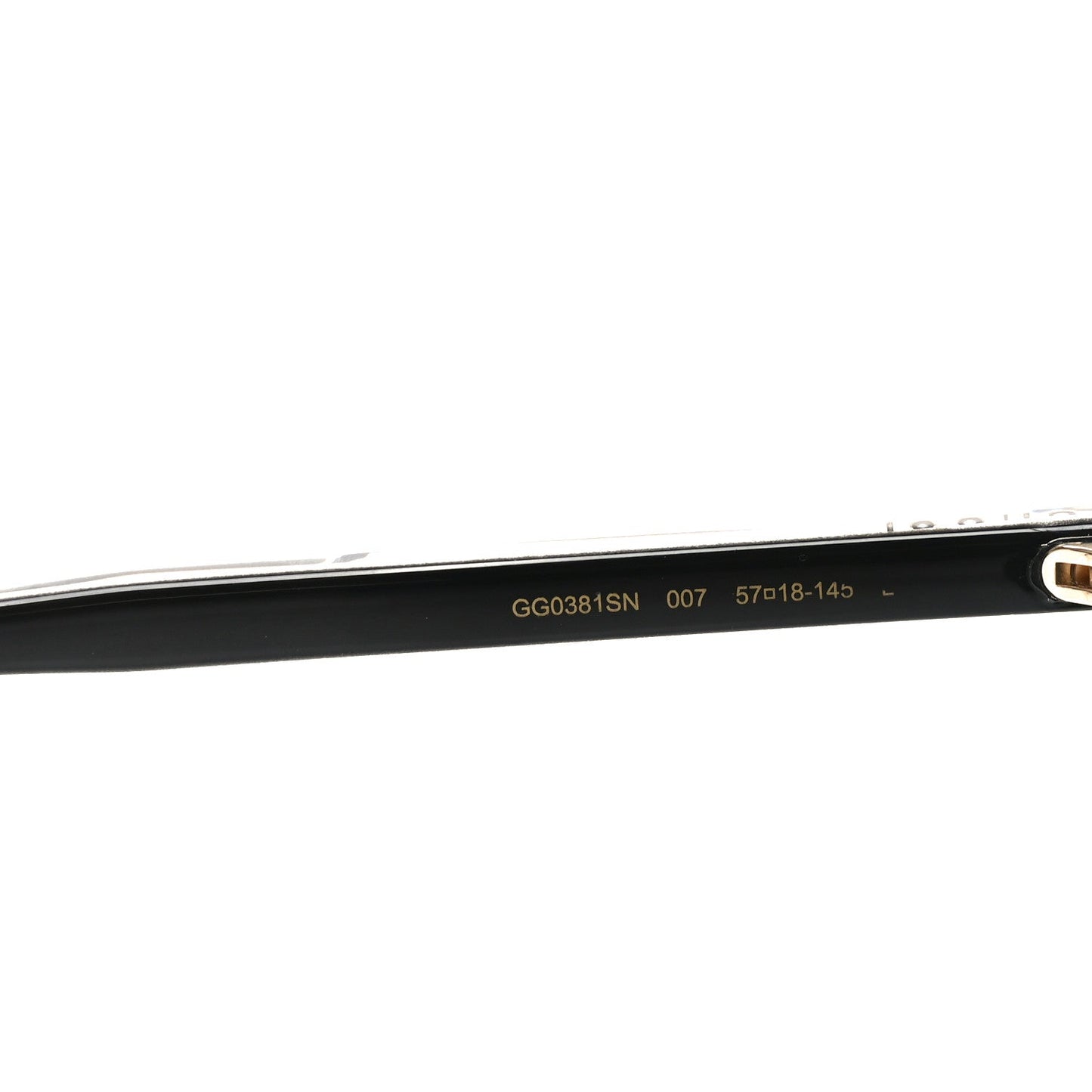 Gucci Acetate Frame Sunglasses GG0381SN Black