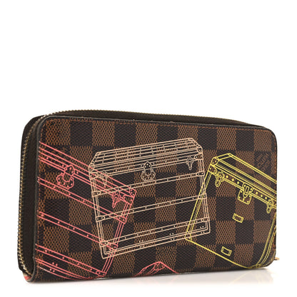 Louis Vuitton Damier Ebene 2014 Christmas Animation Zippy Wallet