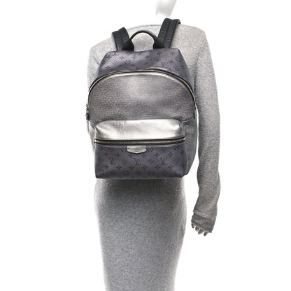 Louis Vuitton Monogram Taiga Discovery Backpack PM Silver