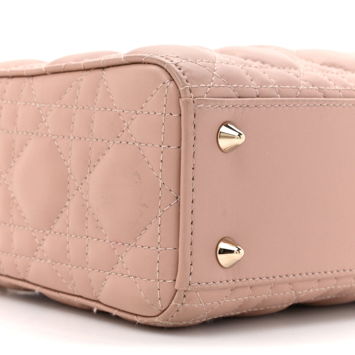 Christian Dior Lambskin Cannage Small My ABCDior Lady Dior Fard