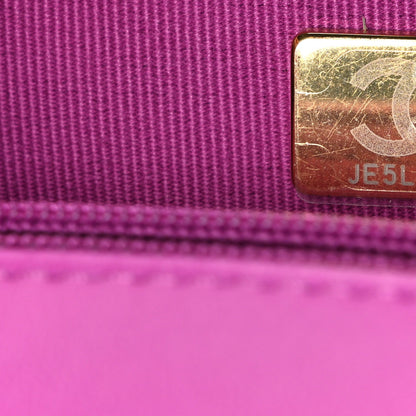 Chanel Lambskin Quilted CC Small Dynasty Flap Purple