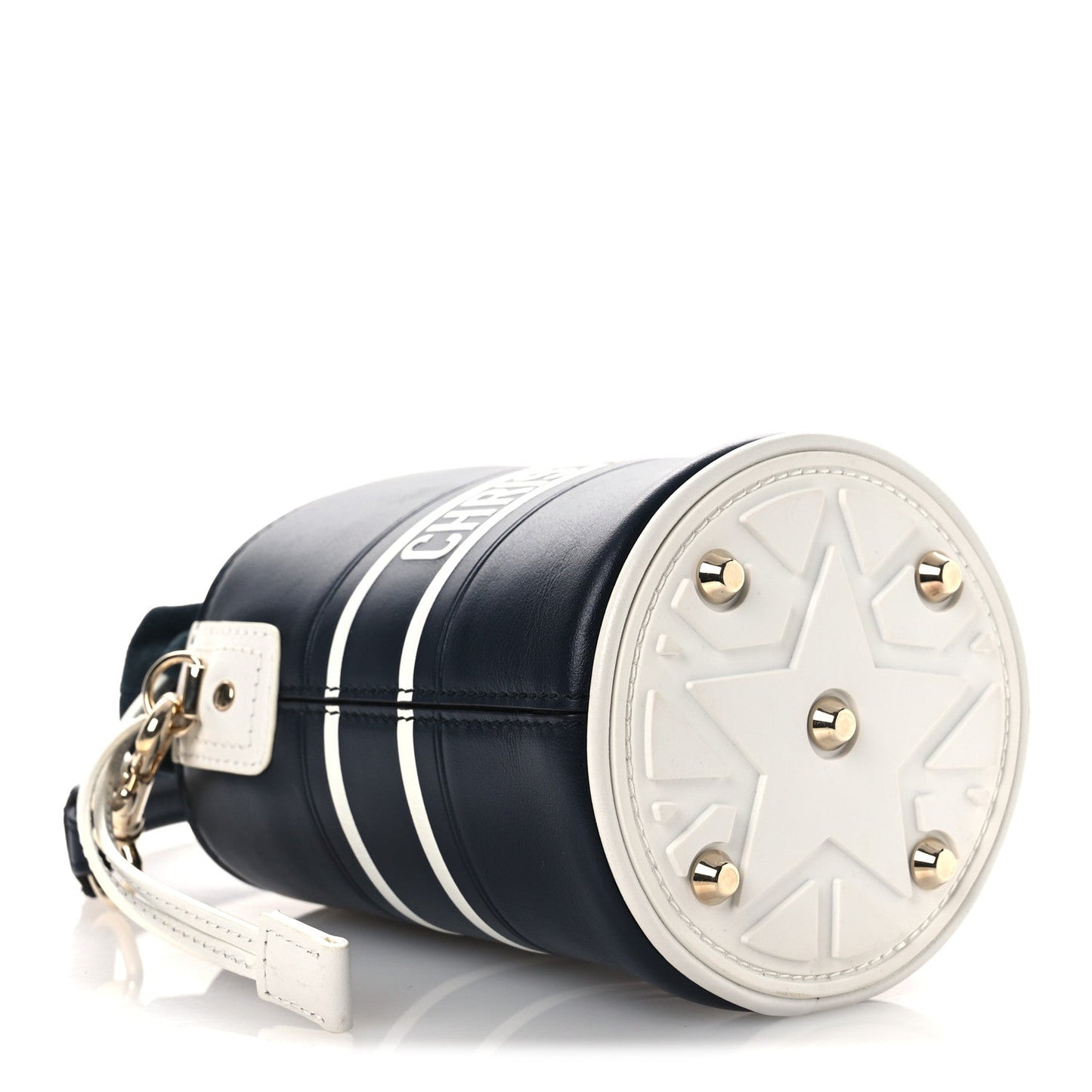 Christian Dior Calfskin Micro Dior Vibe Bucket Blue