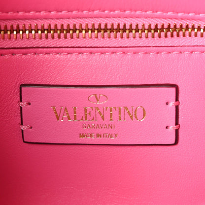 Valentino Garavani Nappa Large Roman Stud Shoulder Bag Feminine Pink