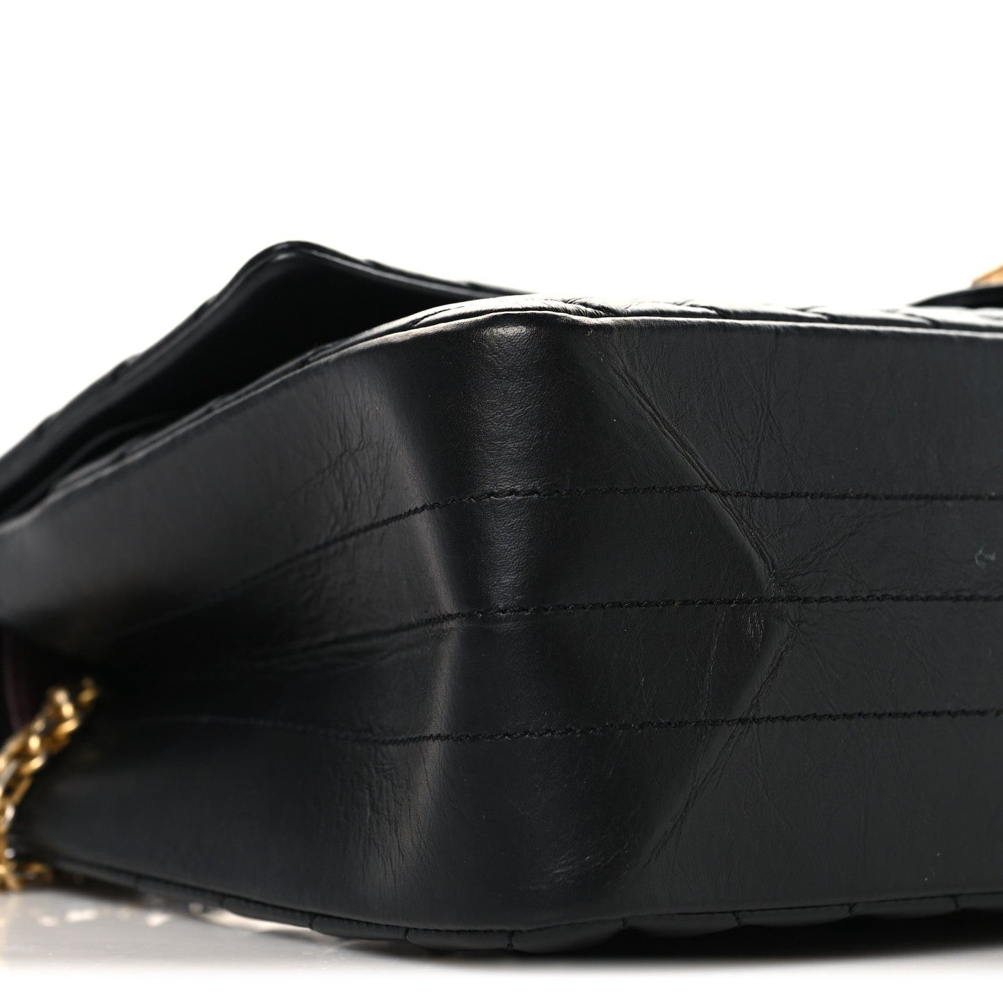 Chanel Aged Calfskin Chevron Quilted 2.55 Reissue 226 Flap  Black
