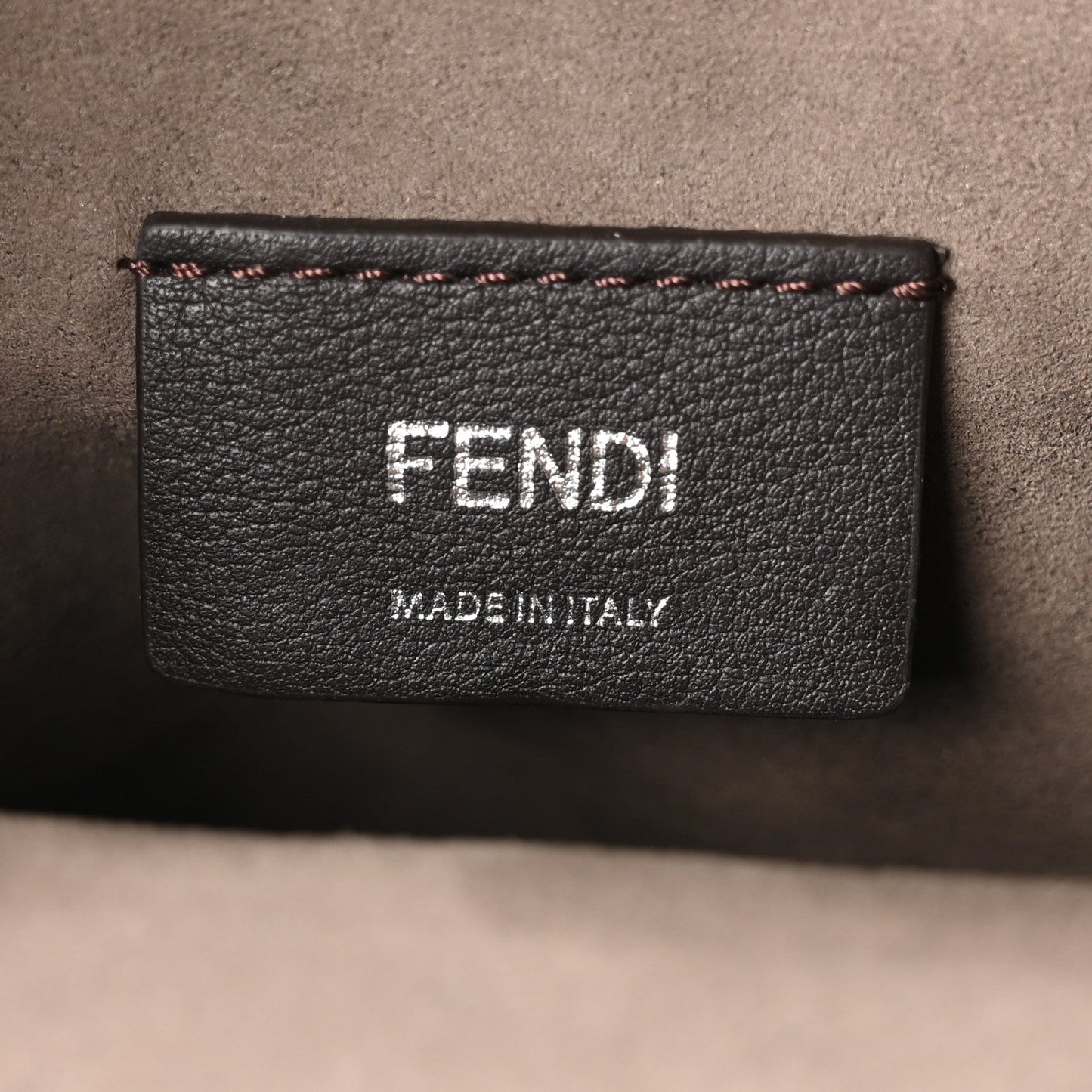 Fendi Vitello Century Pearl Bi-Color Scalloped Back to School Backpack Cuoio Camelia