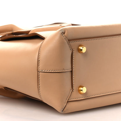 Bottega Veneta Grained Calfskin Maxi Intrecciato Medium Arco Nude